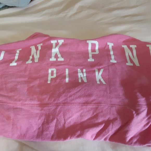 Pink and White PINK hoodie - Picture 4 of 4